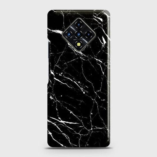 Infinix Zero 8 Cover - Trendy Black Marble Printed Hard Case with Life Time Colors Guarantee