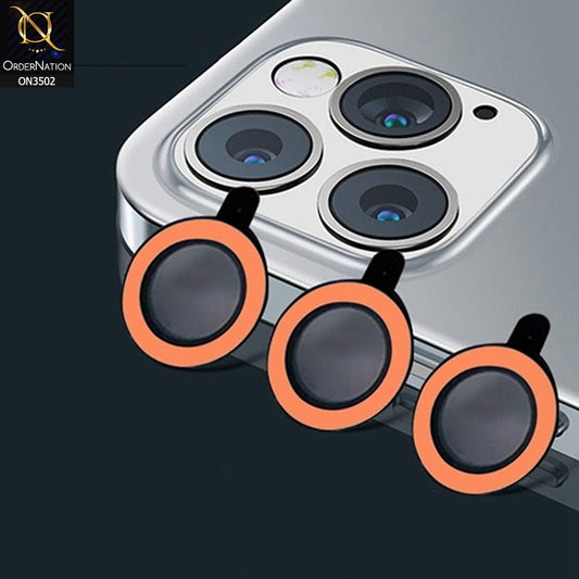 iPhone 14 Pro Max Camera Protector - Orange - Fluorescent Color Luminous Tempered camera Protector