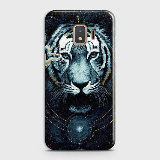 Samsung Galaxy J2 Core 2020 Cover - Vintage Galaxy Tiger Printed Hard Case with Life Time Colors Guarantee