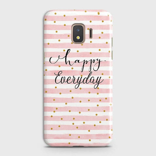 Samsung Galaxy J2 Core 2020 Cover - Trendy Happy Everyday Printed Hard Case with Life Time Colors Guarantee