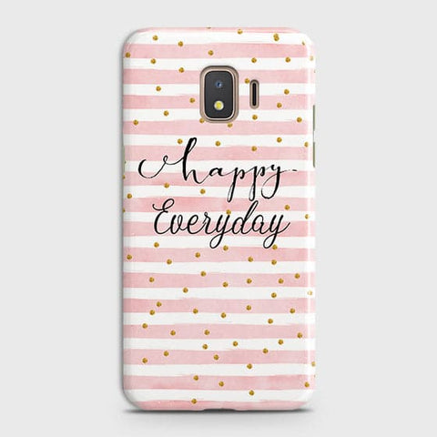 Samsung Galaxy J2 Core 2020 Cover - Trendy Happy Everyday Printed Hard Case with Life Time Colors Guarantee