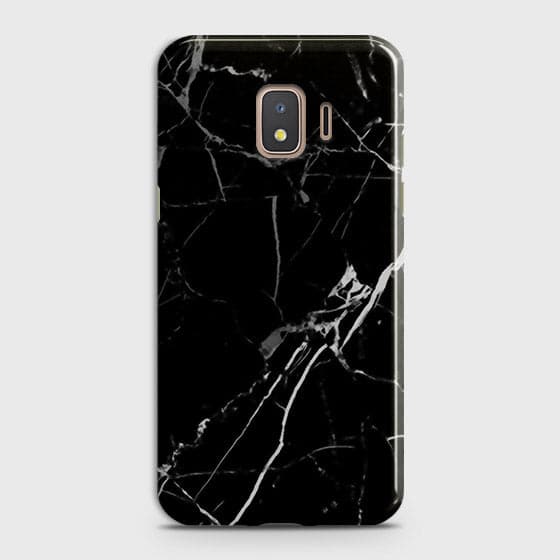 Samsung Galaxy J2 Core 2018 Cover - Black Modern Classic Marble Printed Hard Case with Life Time Colors Guarantee