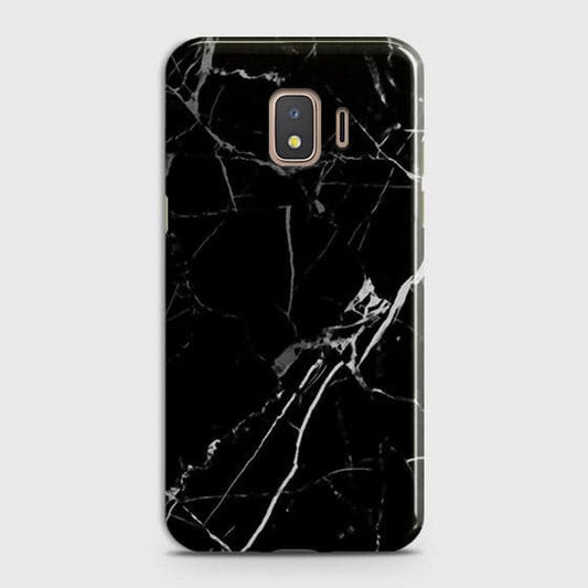 Samsung Galaxy J2 Core 2020 Cover - Black Modern Classic Marble Printed Hard Case with Life Time Colors Guarantee