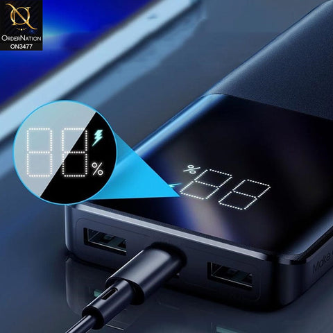 Black - Joyroom Star Series 2xUSB & 1xUSB-C 22.5W Power Bank - PD3.0, QC3.0 Capacity 10000 mah