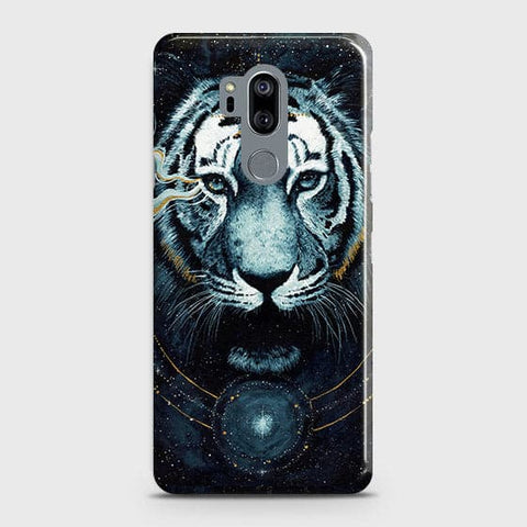 LG G7 ThinQ Cover - Vintage Galaxy Tiger Printed Hard Case with Life Time Colors Guarantee