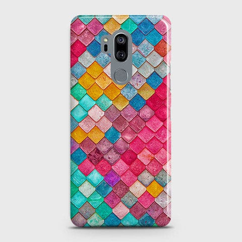 LG G7 ThinQ Cover - Chic Colorful Mermaid Printed Hard Case with Life Time Colors Guarantee