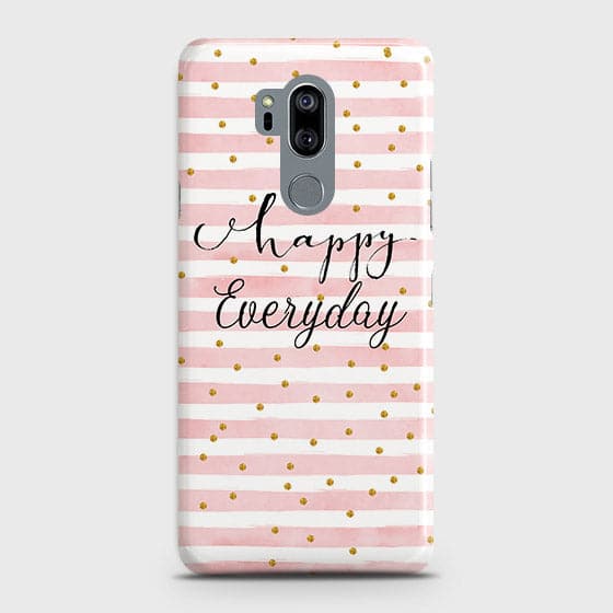 LG G7 ThinQ Cover - Trendy Happy Everyday Printed Hard Case with Life Time Colors Guarantee