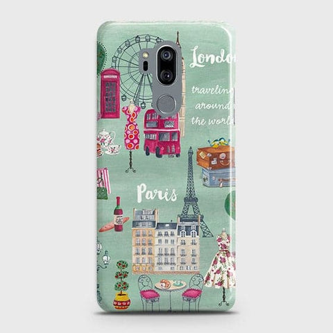 LG G7 ThinQ Cover - Matte Finish - London, Paris, New York ModernPrinted Hard Case with Life Time Colors Guarantee b64