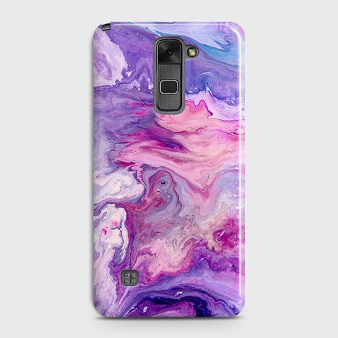 LG Stylus 2 / Stylus 2 Plus / Stylo 2 / Stylo 2 Plus Cover - Chic Blue Liquid Marble Printed Hard Case with Life Time Colors Guarantee