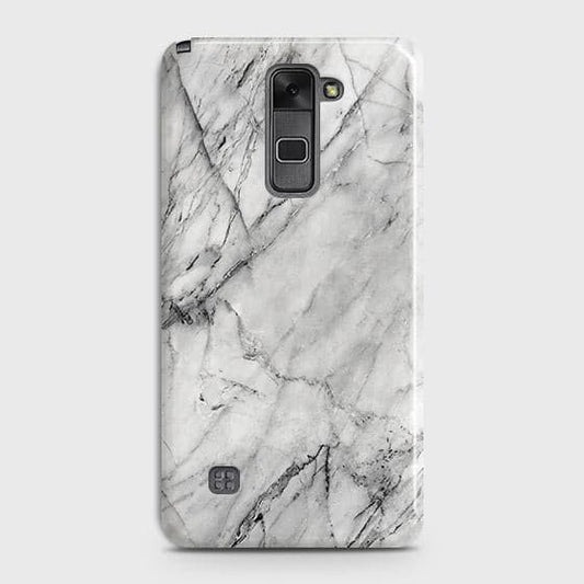 LG Stylus 2 / Stylus 2 Plus / Stylo 2 / Stylo 2 Plus Cover - Matte Finish - Trendy White Floor Marble Printed Hard Case with Life Time Colors Guarantee - D2 B (34) 1