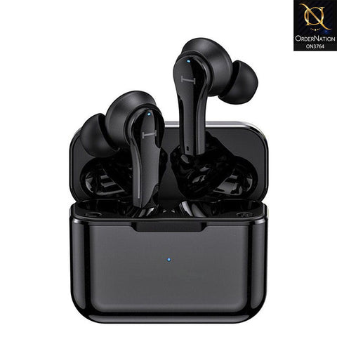 QT82 Wireless Bluetooth 5.0 Earbuds- Black