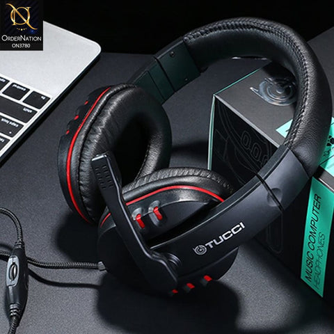 Tucci A5 Fighter Super Bass Stereo Headphone With Mic ( Not Wireless/Bluetooth )