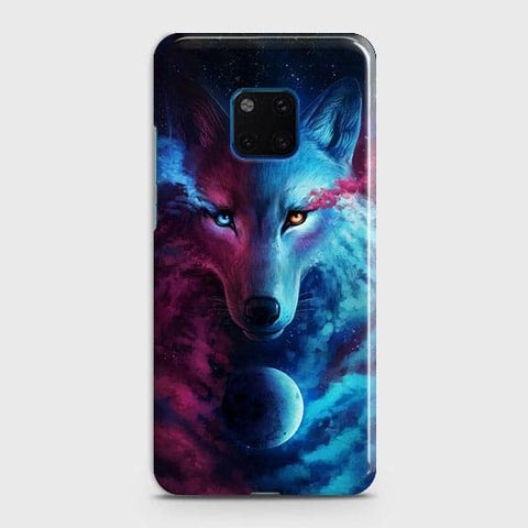 Huawei Mate 20 Pro Cover - Infinity Wolf Trendy Printed Hard Case with Life Time Colors Guarantee