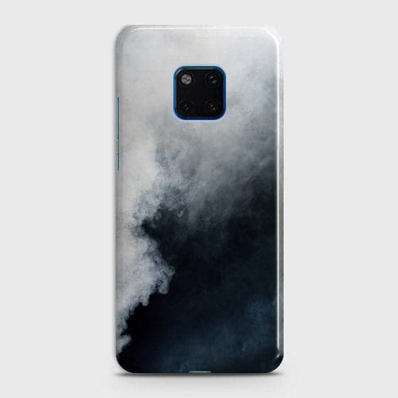 Huawei Mate 20 Pro Cover - Matte Finish - Trendy Misty White and Black Marble Printed Hard Case with Life Time Colors Guarantee