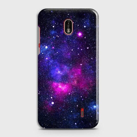Nokia 1 Plus Cover - Dark Galaxy Stars Modern Printed Hard Case with Life Time Colors Guarantee