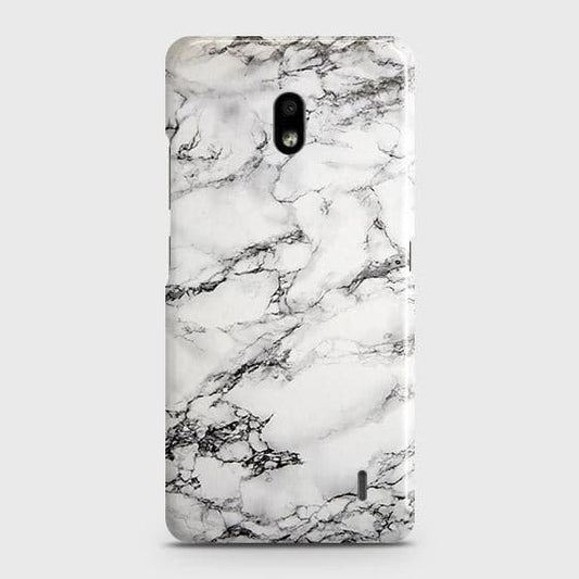 Nokia 2.2 Cover - Matte Finish - Trendy Mysterious White Marble Printed Hard Case with Life Time Colors Guarantee