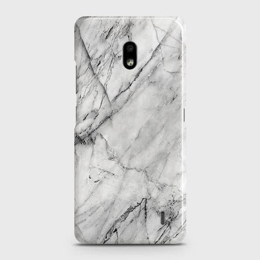 Nokia 2.2 Cover - Matte Finish - Trendy White Floor Marble Printed Hard Case with Life Time Colors Guarantee - D2