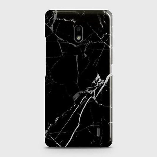 Nokia 2.2 Cover - Black Modern Classic Marble Printed Hard Case with Life Time Colors Guarantee B (39) 1