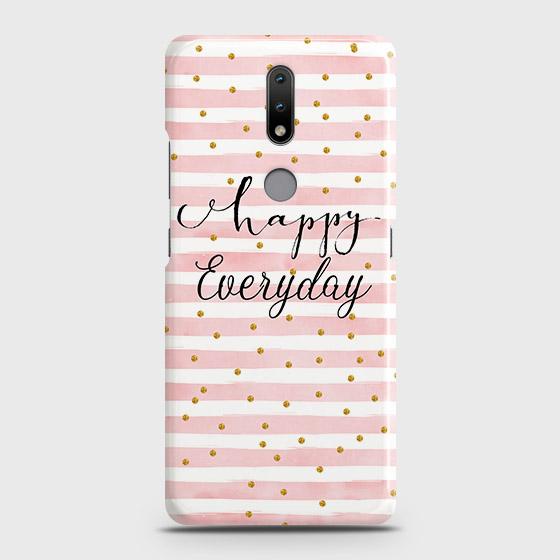 Nokia 2.4 Cover - Trendy Happy Everyday Printed Hard Case with Life Time Colors Guarantee ( Fast Delivery )