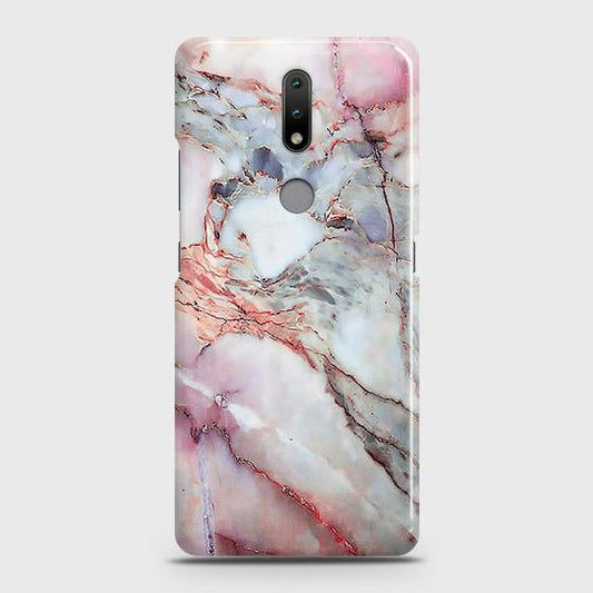 Nokia 2.4 Cover - Violet Sky Marble Trendy Printed Hard Case with Life Time Colors Guarantee (  Fast Delivery )