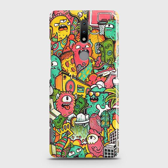 Nokia 2.4 Cover - Matte Finish - Candy Colors Trendy Sticker collage Printed Hard Case with Life Time Colors Guarantee