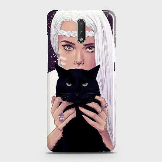 Nokia 2.3 Cover - Trendy Wild Black Cat Printed Hard Case with Life Time Colors Guarantee