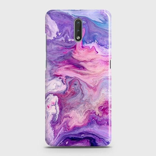 Nokia 2.3 Cover - Chic Blue Liquid Marble Printed Hard Case with Life Time Colors Guarantee
