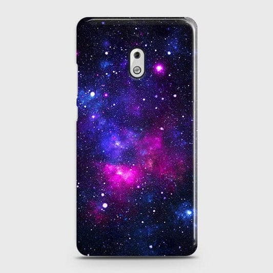 Nokia 2.1 Cover - Dark Galaxy Stars Modern Printed Hard Case with Life Time Colors Guarantee