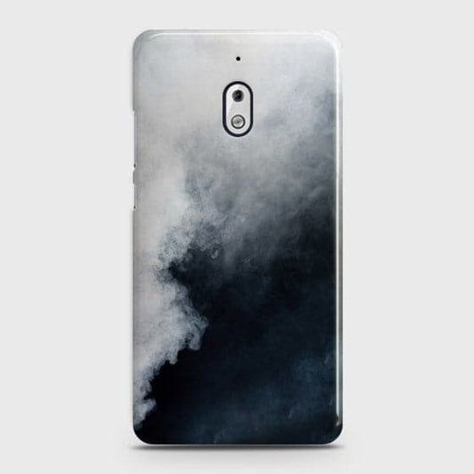 Nokia 2.1 Cover - Matte Finish - Trendy Misty White and Black Marble Printed Hard Case with Life Time Colors Guarantee