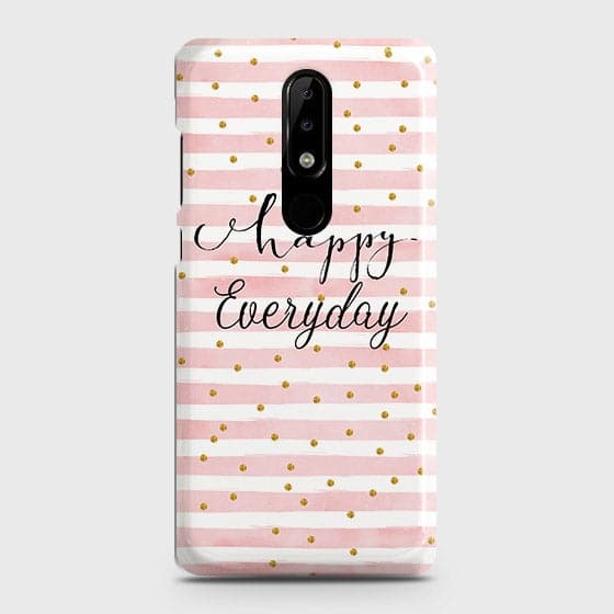Nokia 3.1 Plus Cover - Trendy Happy Everyday Printed Hard Case with Life Time Colors Guarantee ( Fast Delivery )