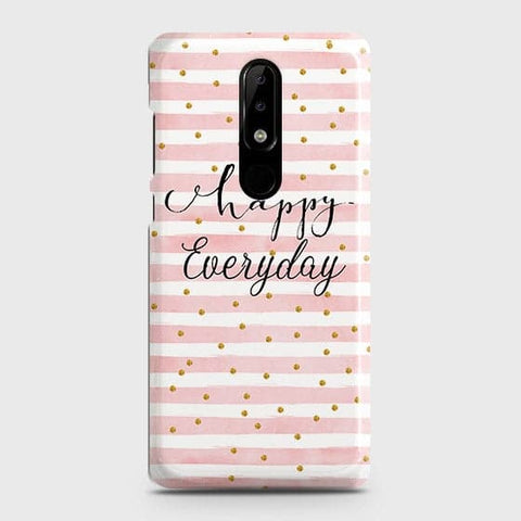 Nokia 3.1 Plus Cover - Trendy Happy Everyday Printed Hard Case with Life Time Colors Guarantee ( Fast Delivery )