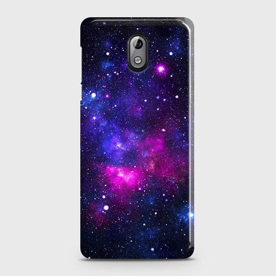 Nokia 3.1 Cover - Dark Galaxy Stars Modern Printed Hard Case with Life Time Colors Guarantee