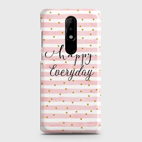 Nokia 5.1 Plus / Nokia X5 Cover - Trendy Happy Everyday Printed Hard Case with Life Time Colors Guarantee(1)