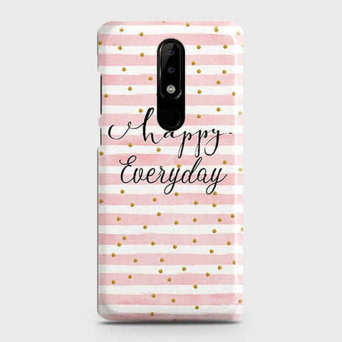 Nokia 5.1 Plus / Nokia X5 Cover - Trendy Happy Everyday Printed Hard Case with Life Time Colors Guarantee(1)