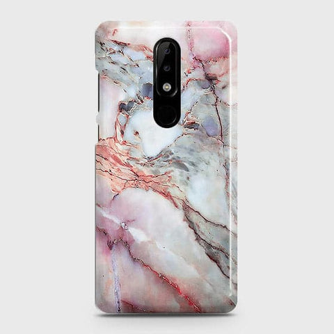 Nokia 5.1 Plus / Nokia X5 Cover - Violet Sky Marble Trendy Printed Hard Case with Life Time Colors Guarantee b-68