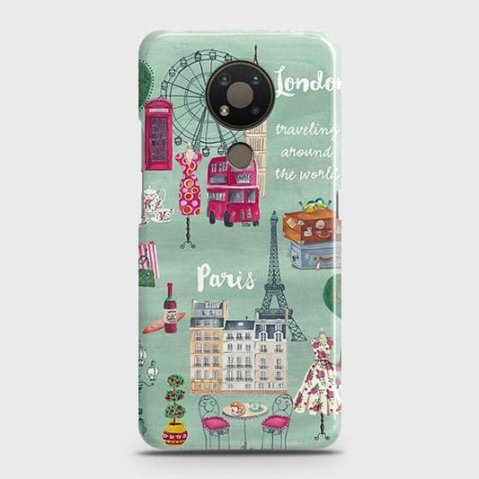 Nokia 3.4 Cover - Matte Finish - London, Paris, New York Modern Printed Hard Case with Life Time Colors Guarantee ( Fast Delivery )