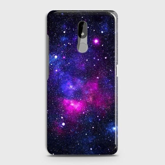 Nokia 3.2 Cover - Dark Galaxy Stars Modern Printed Hard Case with Life Time Colors Guarantee