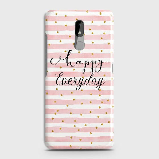 Nokia 3.2 Cover - Trendy Happy Everyday Printed Hard Case with Life Time Colors Guarantee