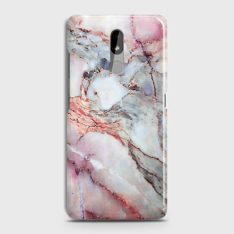 Nokia 3.2 Cover - Violet Sky Marble Trendy Printed Hard Case with Life Time Colors Guarantee
