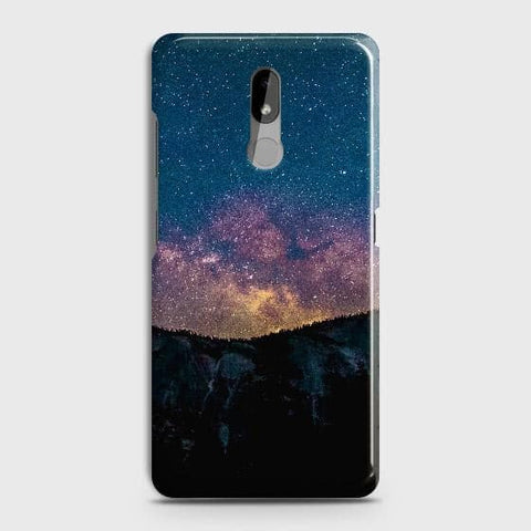 Nokia 3.2 Cover - Matte Finish - Embrace Dark Galaxy  Trendy Printed Hard Case with Life Time Colors Guarantee