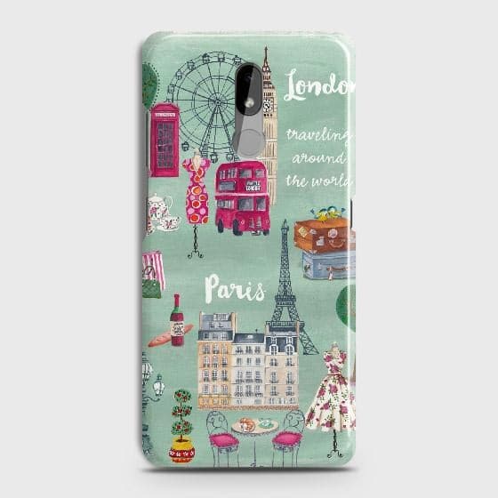 Nokia 3.2 Cover - Matte Finish - London, Paris, New York ModernPrinted Hard Case with Life Time Colors Guarantee