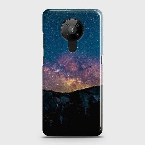 Nokia 5.3 Cover - Matte Finish - Embrace Dark Galaxy  Trendy Printed Hard Case with Life Time Colors Guarantee