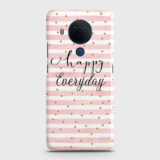 Nokia 5.4 Cover - Trendy Happy Everyday Printed Hard Case with Life Time Colors Guarantee   b46