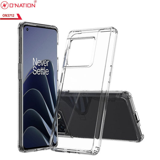 OnePlus 10 Pro Cover  - ONation Crystal Series - Premium Quality Clear Case No Yellowing Back With Smart Shockproof Cushions