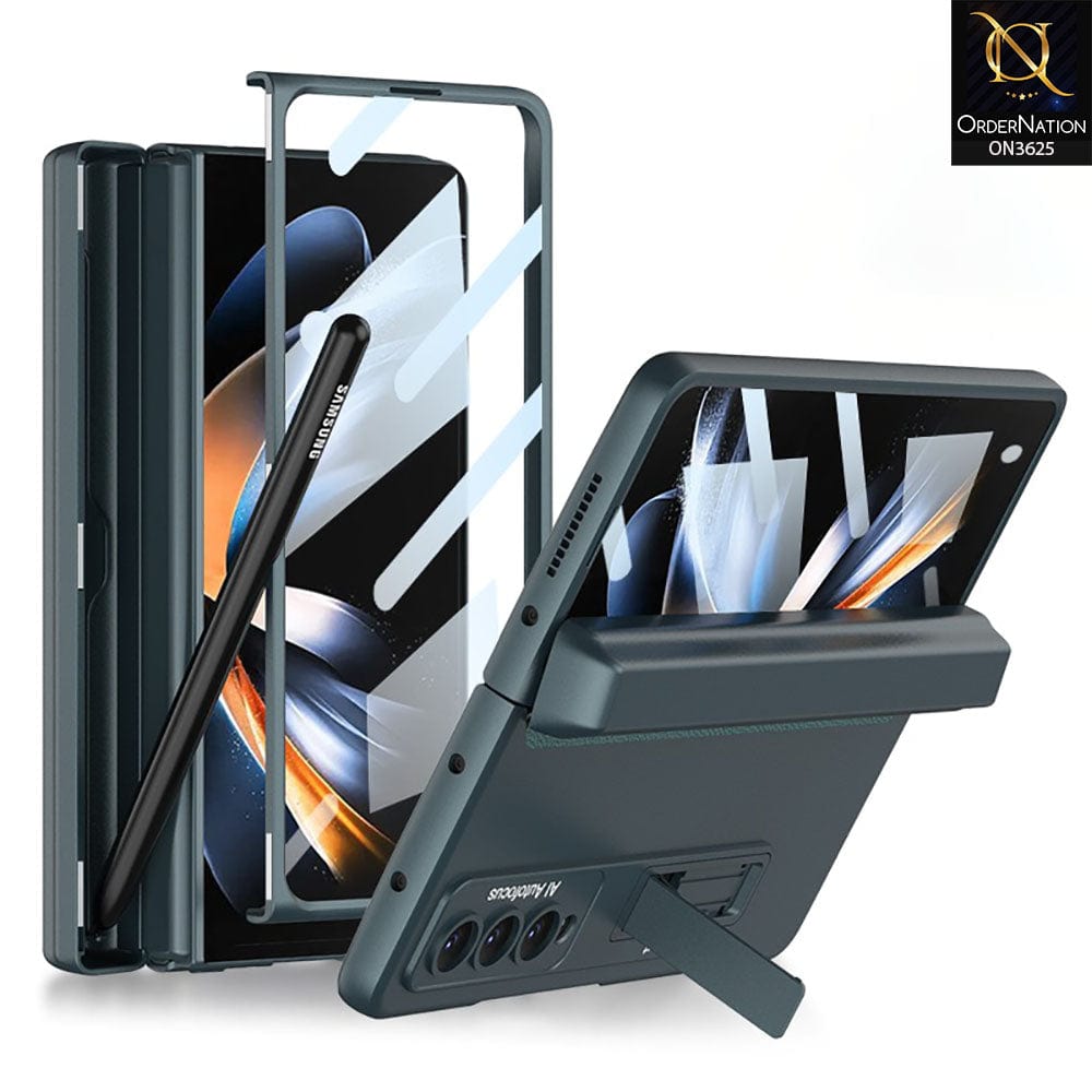 Samsung Galaxy Z Fold 4 5G Cover - Green - Ultra-Thin Folding Screen Protective Hard Case ( Pen Not Included )