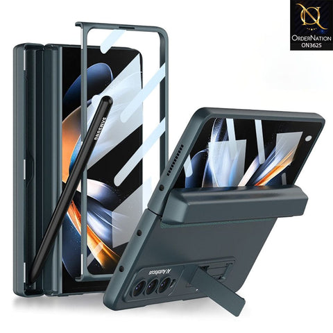 Samsung Galaxy Z Fold 4 5G Cover - Green - Ultra-Thin Folding Screen Protective Hard Case ( Pen Not Included )
