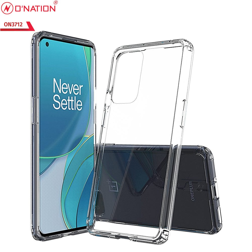 OnePlus 9 Pro Cover  - ONation Crystal Series - Premium Quality Clear Case No Yellowing Back With Smart Shockproof Cushions