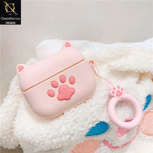 Airpods Pro Cover - Pink - New Trending 3D Cartoon Claw Soft Silicone Airpods Case