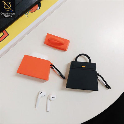 Apple Airpods 3rd Gen 2021 Cover - Balck - New Girlish Handbag Soft Silicone Airpods Case
