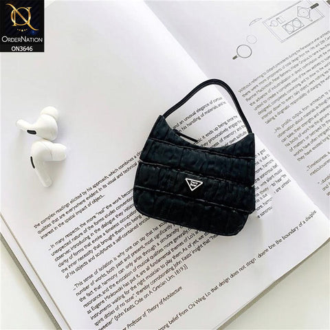 Apple Airpods Pro Cover - Black - New Stylish Handbag Soft Silicone Airpods Case